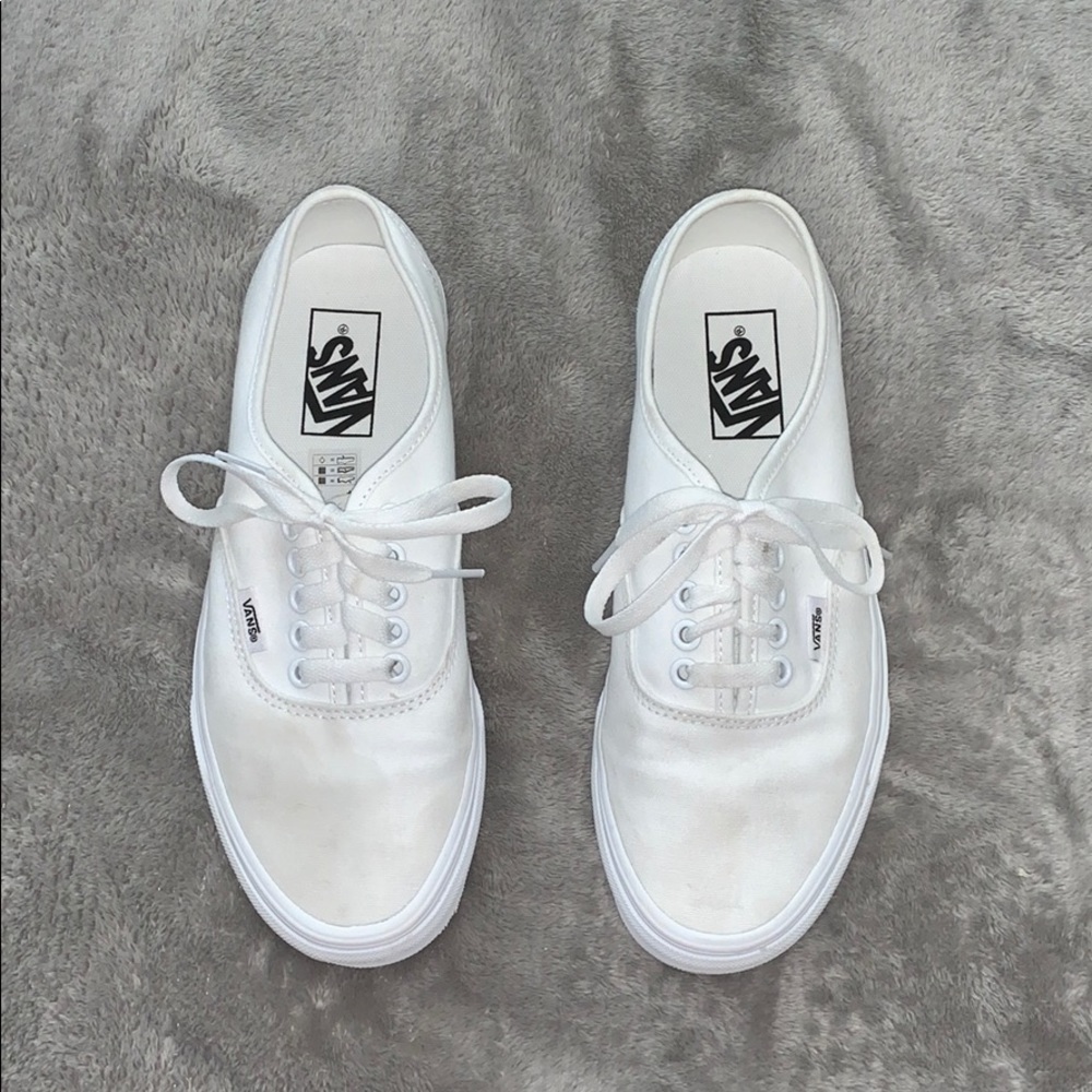 Vans Authentic Skate Shoes (White)